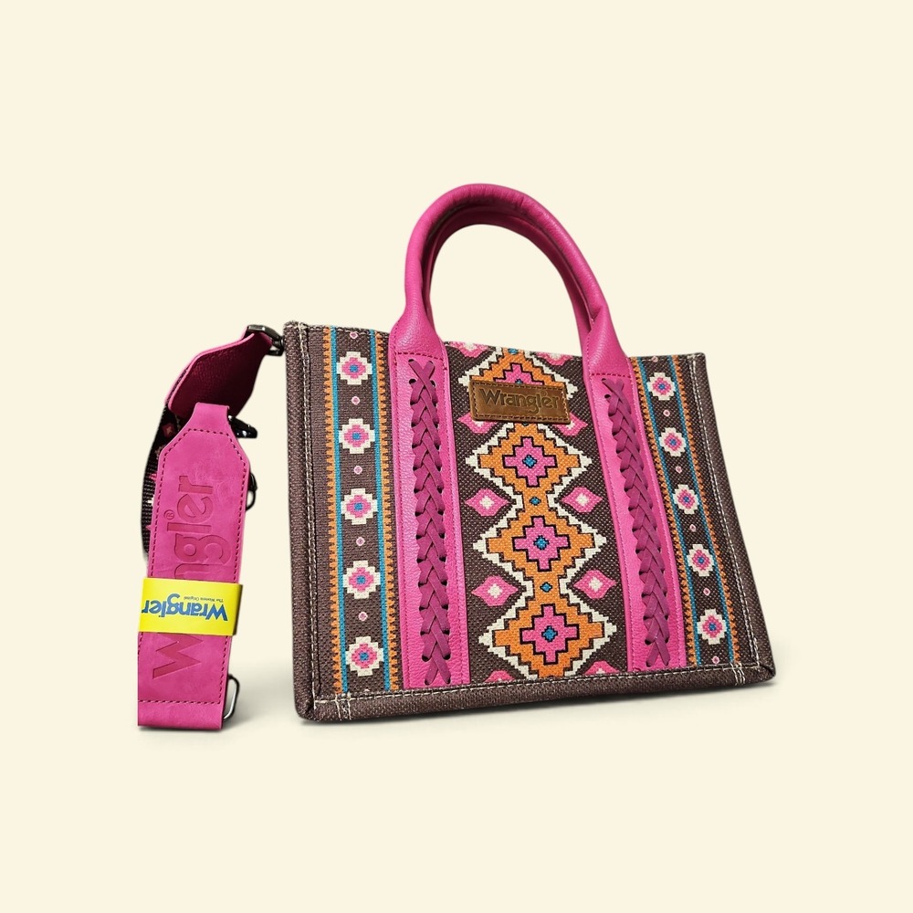 Wrangler Aztec Print Mini Crossbody Tote Bag NWOT 0410